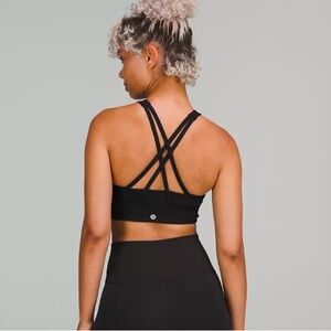 Lululemon Energy High Neck Longline Top - Black